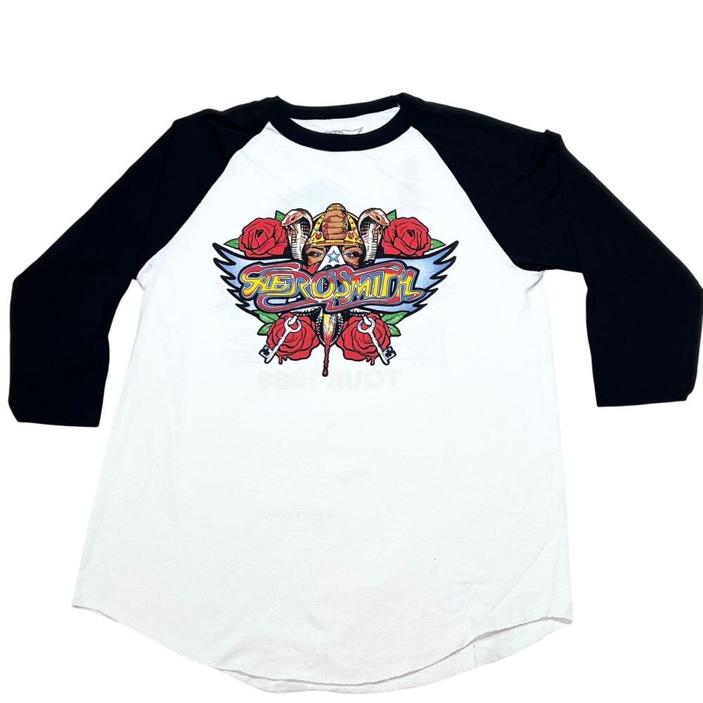 Aerosmith Permanent Vacation Tour Jersey Shirt Large Double Sided Official New